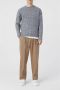 Closed Round-neck Knitwear Grijs Heren - Thumbnail 2