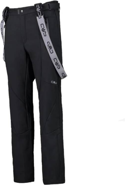 CMP Zwarte outdoor broek met reflecterende details Black Heren