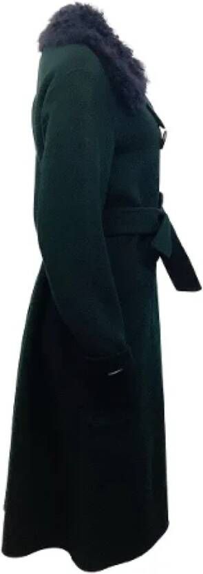 Coach Pre-owned Wool outerwear Groen Dames