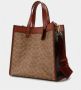 Coach Totes Signature Carriage Coated Canvas Field Tote in bruin - Thumbnail 3