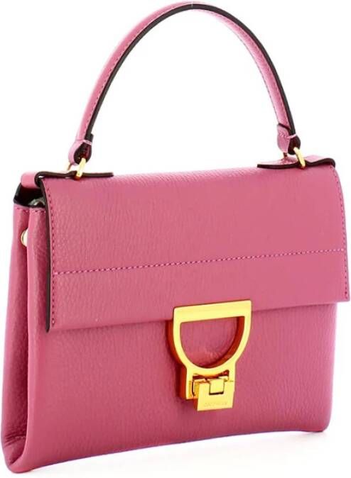 Coccinelle Leren Crossbody Tas met Verstelbare Band Roze Dames