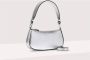 Coccinelle Zilveren Schoudertas met Ritssluiting Gray Dames - Thumbnail 6
