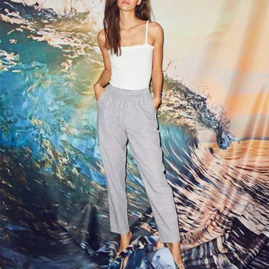 Co'Couture Slim-Fit Broek voor Dames Grijs Dames