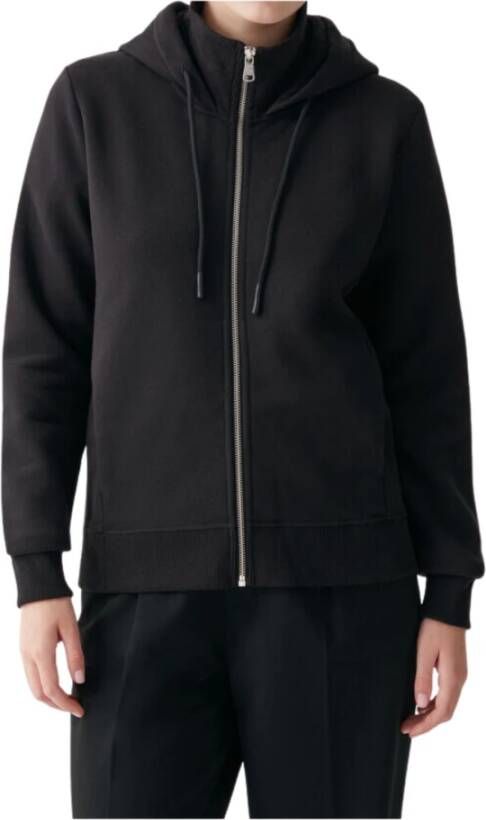 Colmar Dames Zip Hoodie met Logo Patch Zwart Dames