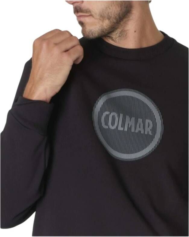Colmar Heren Crewneck Sweatshirt met Logo Zwart Heren