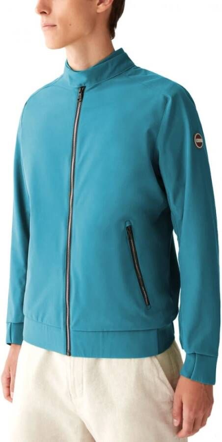 Colmar Stijlvolle Softshell Biker Jas Blauw Heren