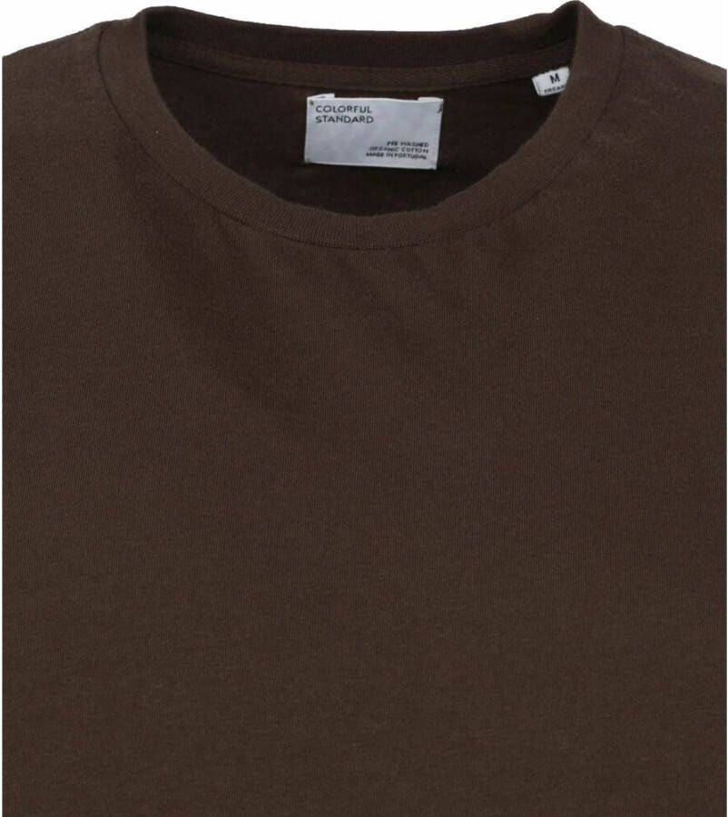 Colorful Standard T-Shirt Bruin Heren