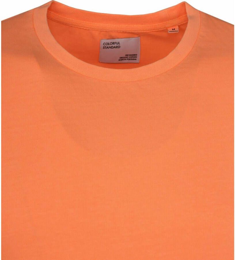 Colorful Standard T-shirt Neon Oranje - Foto 4