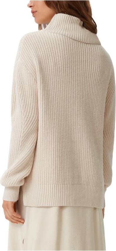 comma Gebreide Coltrui Beige Dames
