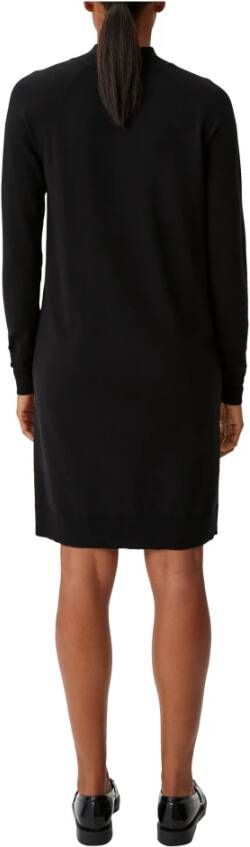 comma Gebreide jurk van viscosemix Zwart Dames
