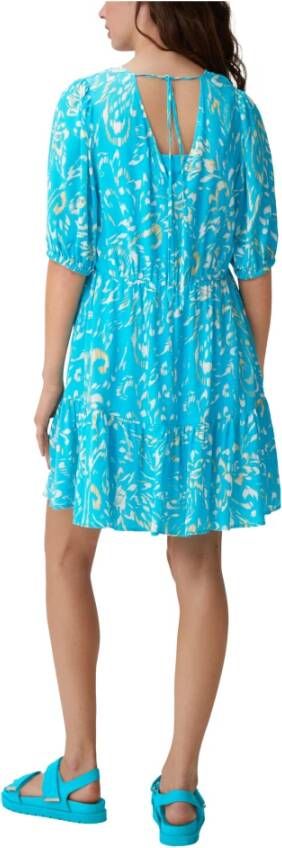 comma Short Dresses Blauw Dames