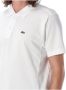 Comme des Garçons Wit Asymmetrisch Polo Shirt met Logo Patch White Heren - Thumbnail 1