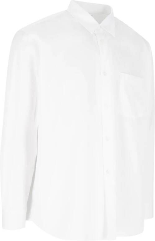 Comme des Garçons Klassiek wit katoenen overhemd met knoopsluiting Wit Heren
