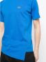 Comme des Garçons Lacoste Asymmetrisch T-shirt met Geborduurd Logo Blauw Heren - Thumbnail 2