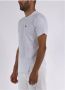 Comme des Garçons Asymmetrisch T-shirt uit de Comme Des Garcons Shirt X Lacoste Collectie Asymmetrisch T-shirt van Lacoste samenwerking Black Gray White Heren - Thumbnail 9