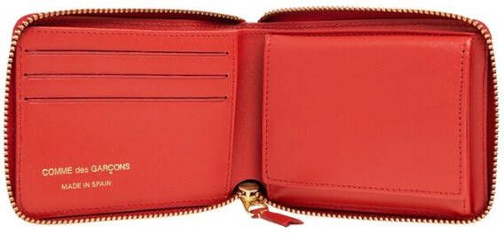 Comme des Garçons Leren portemonnee Rood Unisex
