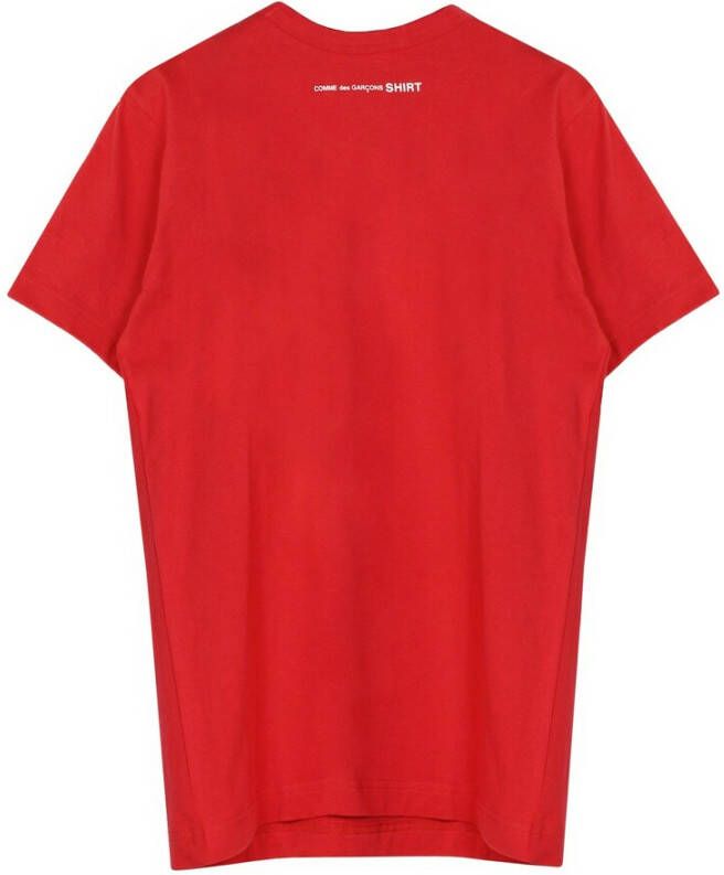 Comme des Garçons Logo T-shirt Rood Heren