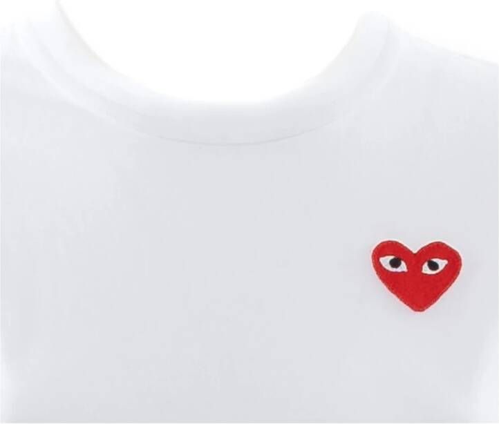 Comme des Garçons Play Logo T-shirt Wit Dames