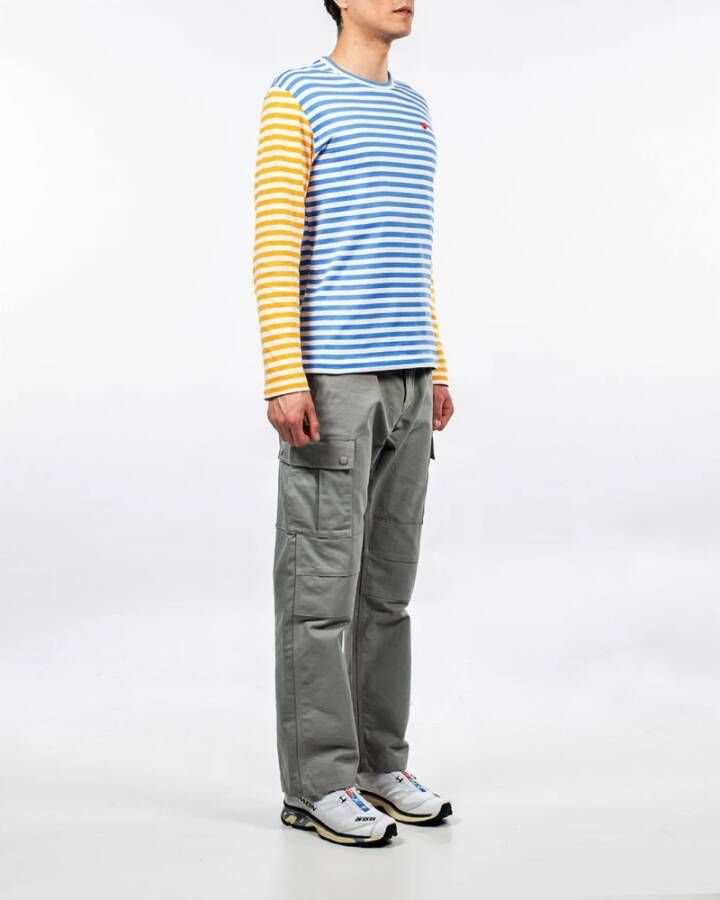 Comme des Garçons Play Topje met lange mouwen Blauw Heren