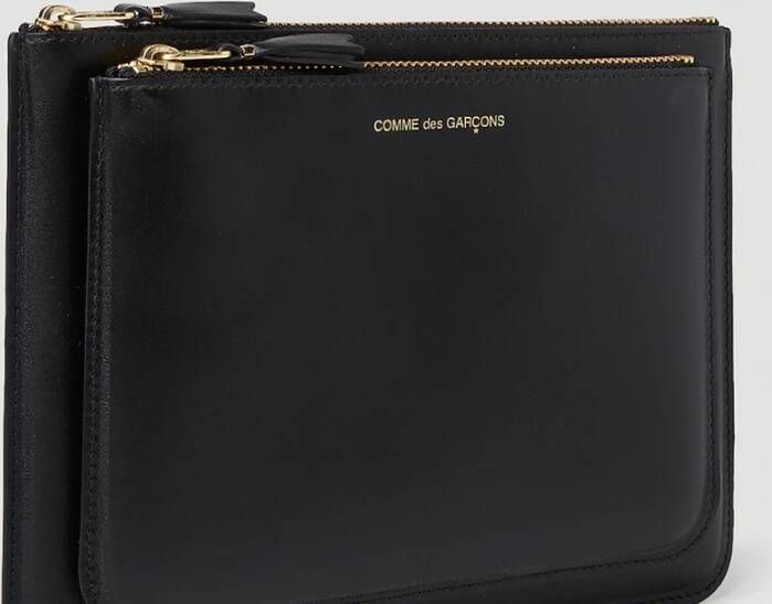 Comme des Garçons Foil Logo Pocket Wallet Zwart Unisex