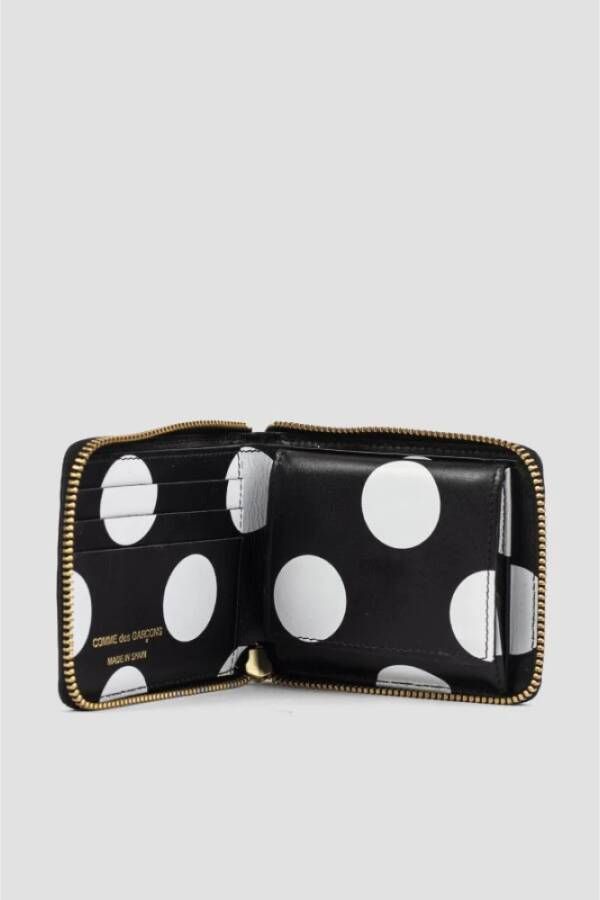 Comme des Garçons Portemonnee met Polka Dot Patroon Black Dames