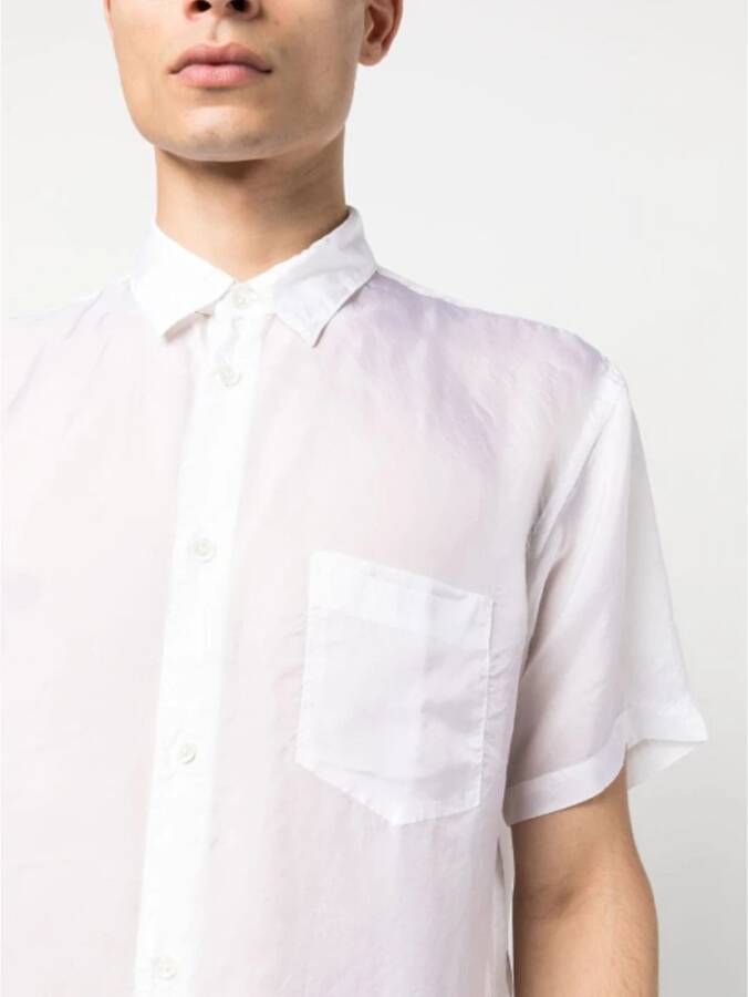 Comme des Garçons Wit overhemd met korte mouwen Wit Heren