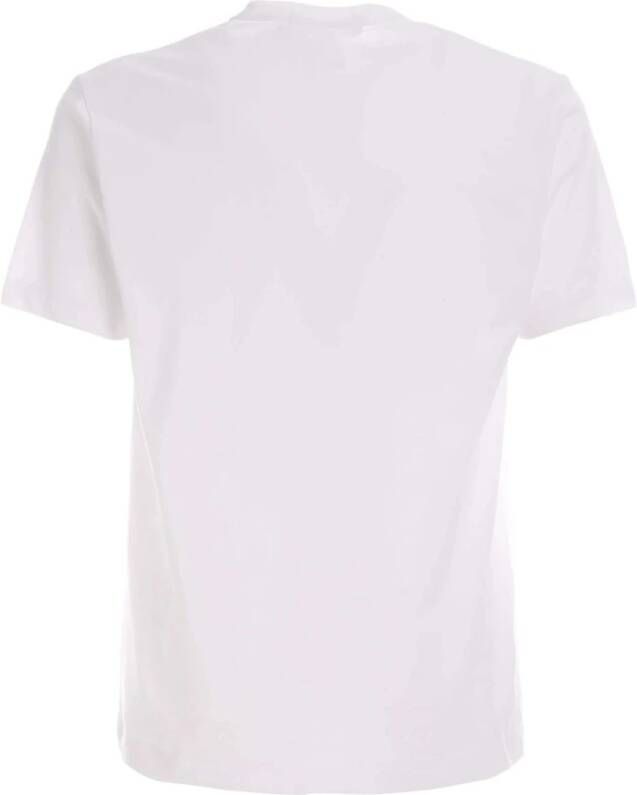 Comme des Garçons Witte Geribbelde T-Shirt met Omgekeerde Stiksels Wit Heren