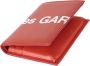 Comme des Garçons Maxi Logo Leren Bifold Portemonnee Red Heren - Thumbnail 4