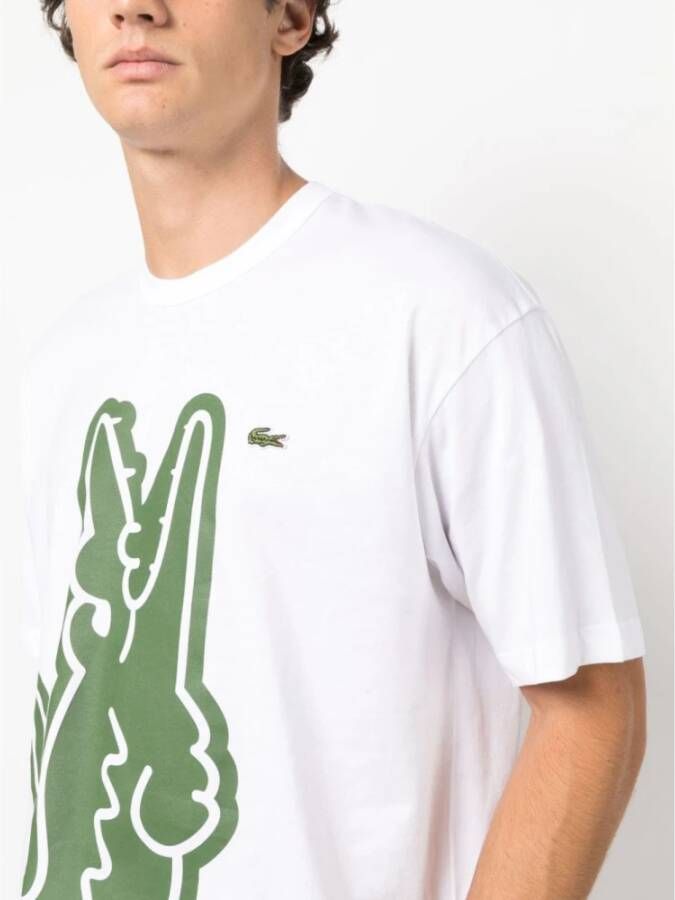 Comme des Garçons Witte Logo Print T-shirt White Heren