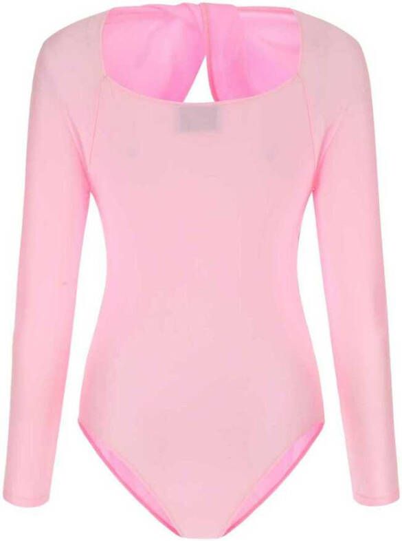Coperni Fluo roze lycra bodysuit Roze Dames