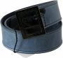 Costume National Blauw Leren Logo Gesp Riem Blue Dames - Thumbnail 3
