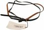 Costume National Brown Leather Silver Tone Buckle Belt Bruin Dames - Thumbnail 3