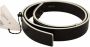 Costume National Elegante leren riem met witte accenten Black Dames - Thumbnail 3