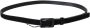 Costume National Black Leather Velvet Square Buckle Waist Black Unisex - Thumbnail 2