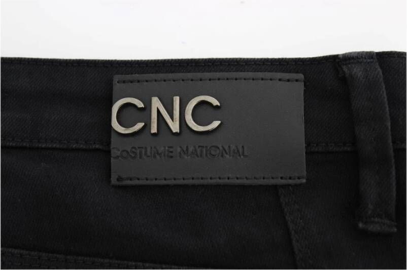 Costume National Black straight leg jeans Zwart Dames