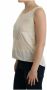 Costume National Mouwloze Modal Top Elevated Basics Beige Dames - Thumbnail 2