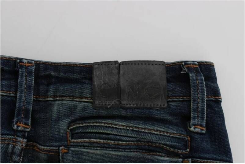 Costume National Blue straight leg jeans Blauw Dames