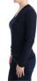Costume National Blue V-neck Viscose Sweater Blauw Dames - Thumbnail 3