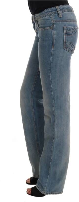 Costume National Blue Wash Cotton Classic Jeans Blauw Dames