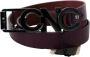 Costume National Brown Leather Large Logo Letter Buckle Belt Bruin Dames - Thumbnail 2