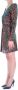 Costume National Glitterdetail Achterkant Rits Jurk Meerkleurig Dames - Thumbnail 2