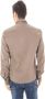 Costume National Groen Overhemd Italiaanse Kraag Lange Mouwen Brown Heren - Thumbnail 2