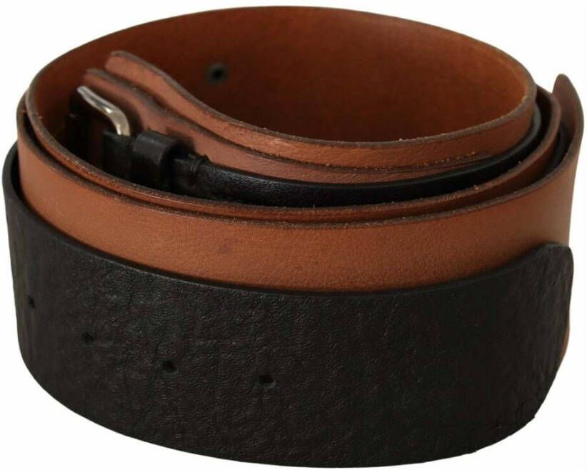 Costume National Leather Silver Buckle Bruin Dames