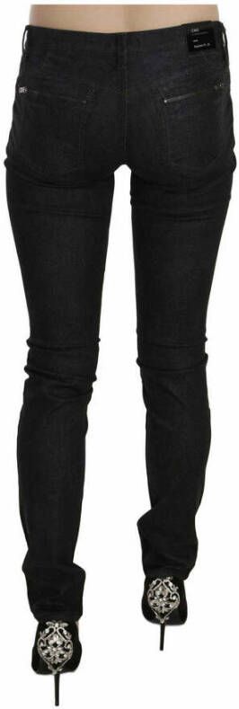 Costume National Lage Size Magere Casual denim jeans Zwart Dames
