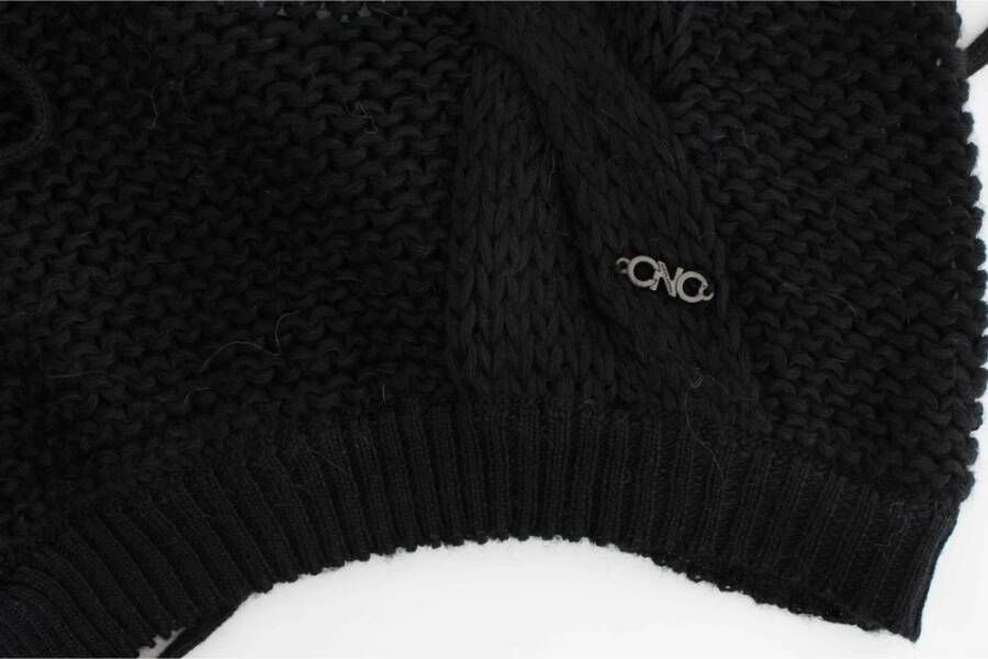 Costume National mouwloos gebreide Cardigan Black Dames