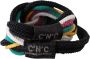 Costume National Multicolor Rope Leather Rustic Hook Buckle Belt Zwart Unisex - Thumbnail 2