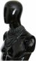 Costume National Elegante zwarte gestreepte heren viscose sjaal Black Unisex - Thumbnail 2