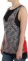 Costume National Elegante mouwloze top in zwart en rood Multicolor Dames - Thumbnail 2