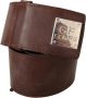 Costume National Stijlvolle Leren Riem met Zilveren Gesp Brown Heren - Thumbnail 2