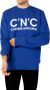 Costume National Stijlvolle Heren Blauwe Sweatshirt met Uniek Printpatroon Blue Heren - Thumbnail 2
